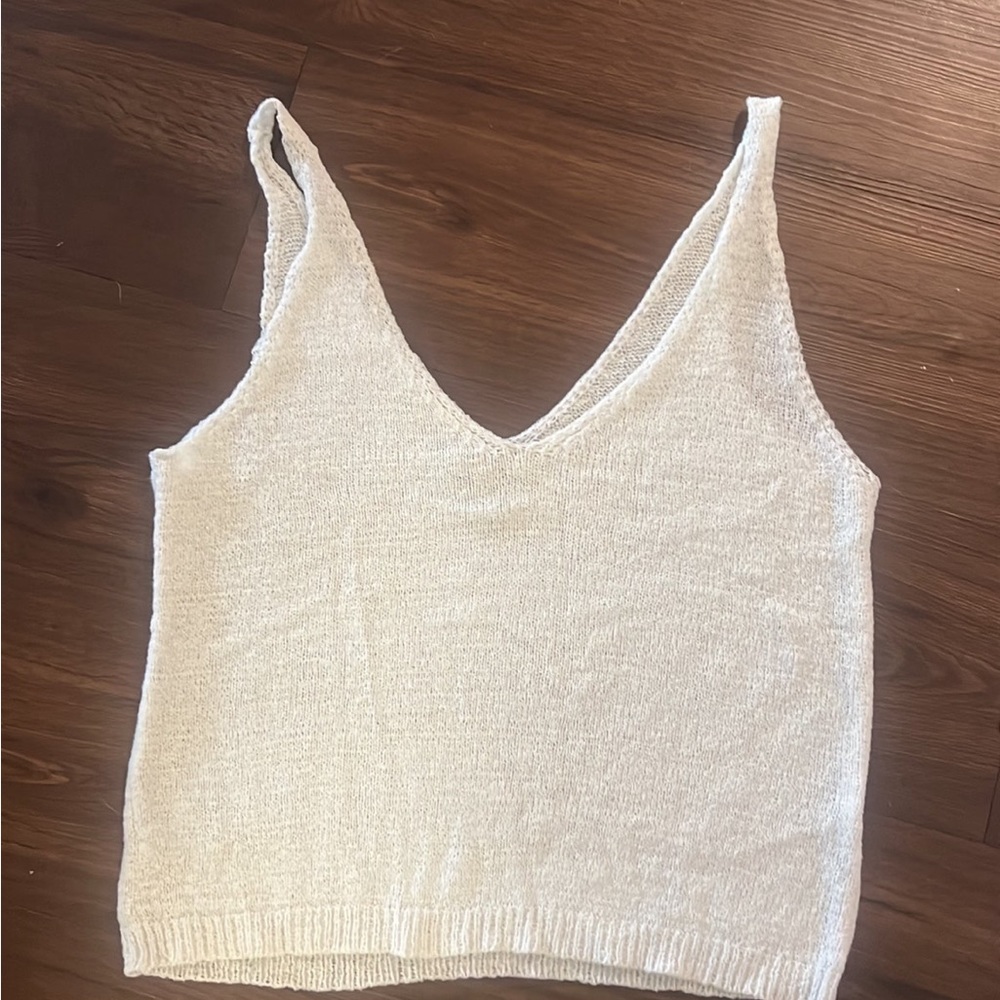 Ivory Knit Tank Top